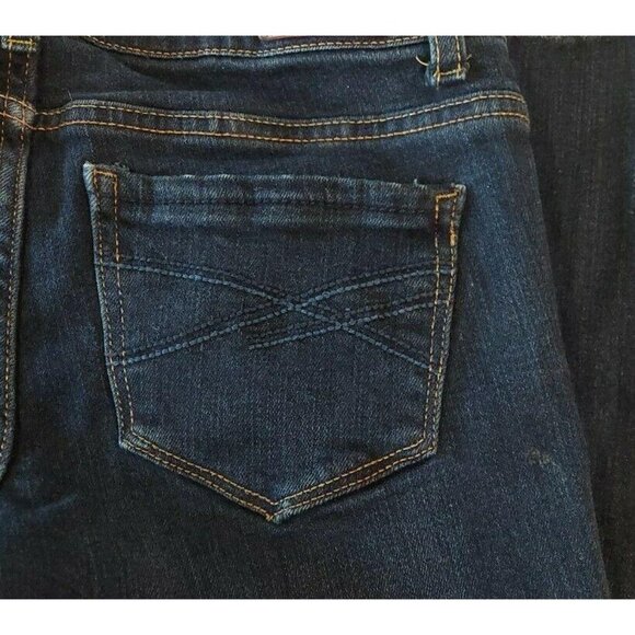 Aeropostale Juniors Lola Jeggings Sz 0 Short 5 Pocket Fringe Leg Bottom Jeans - Picture 7 of 8